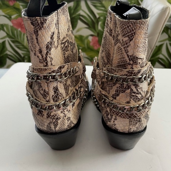 ANINE BING Harris ankle boot Harness Snake Python - Picture 3 of 10